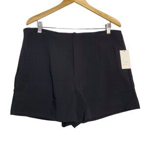 Black A New Day Women's Midi Stretch Shorts Size 14